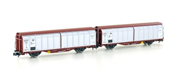 Hobbytrain H24650 - N - 2-tlg. Set Schiebewandwagen Hbbiks, DB, Ep. IV